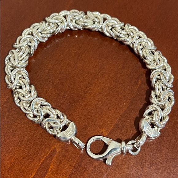 Jewelry - * Price Firm* Sterling Silver Byzantine Bracelet 7”
